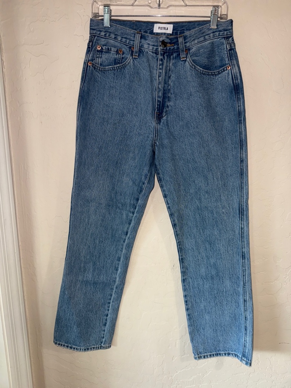 Pistola the silhouette high rise straight Jean size 27